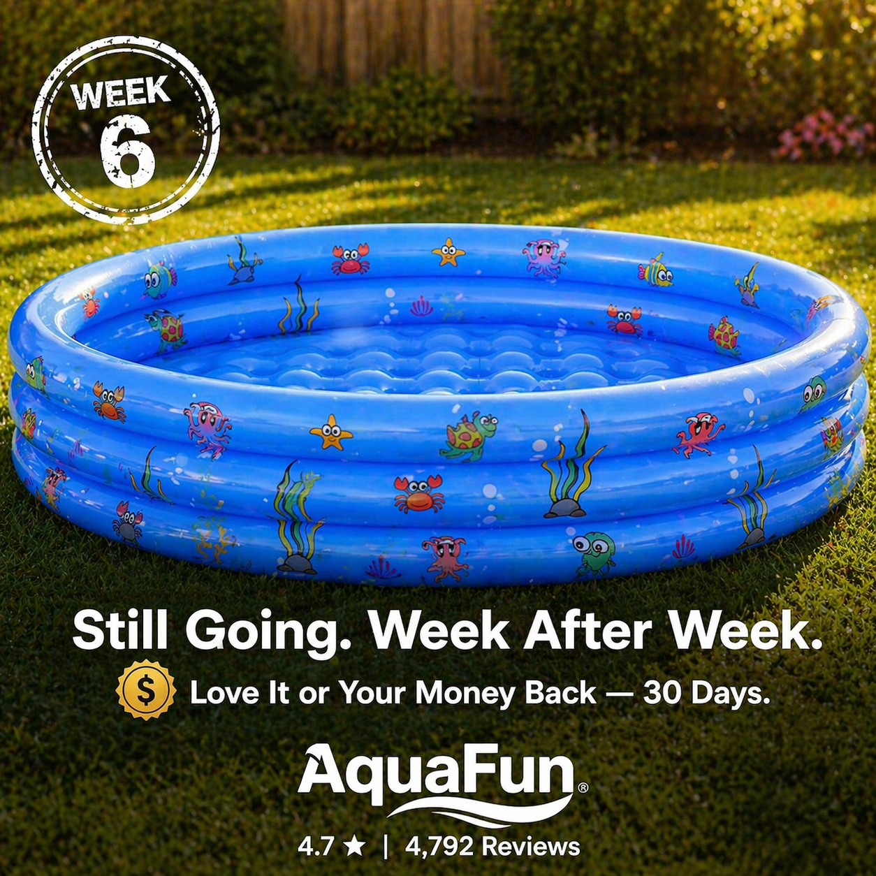 AquaFun™ Inflatable Kiddie Pool