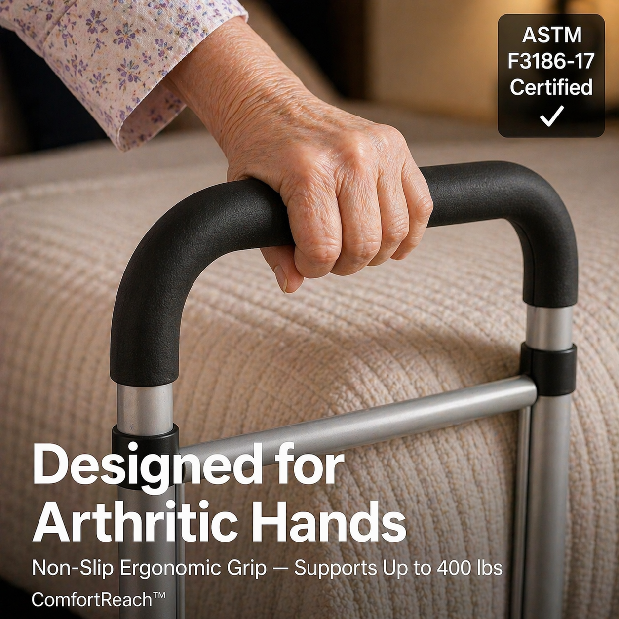ComfortReach™ Senior Bed Assist Grab Rail