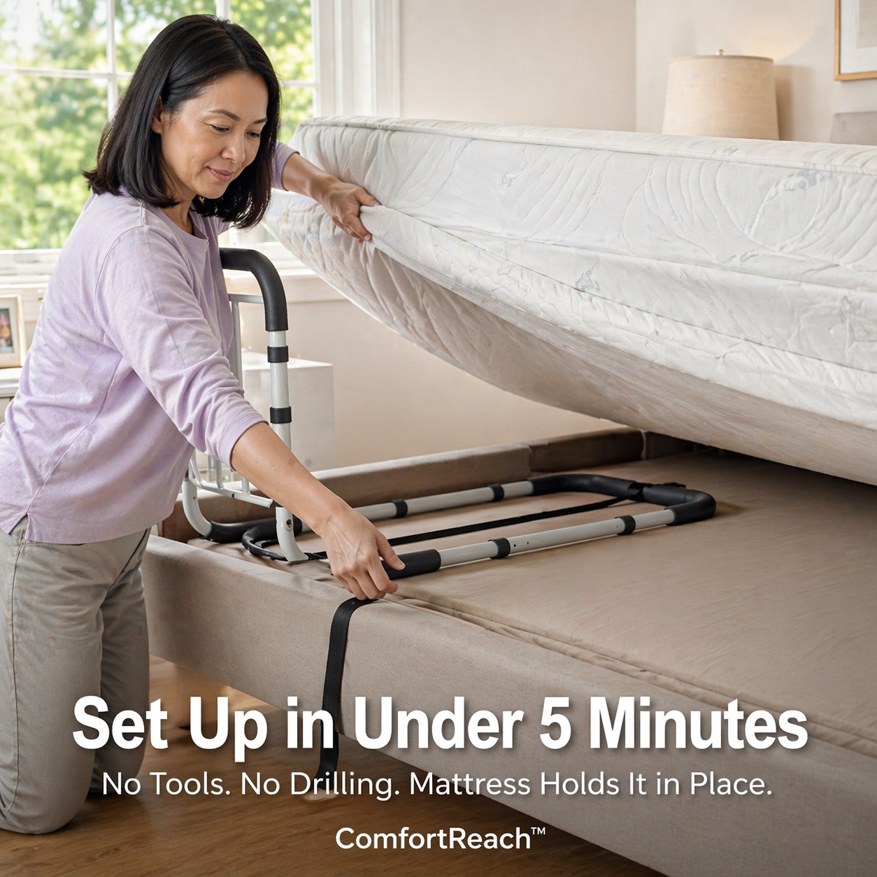 ComfortReach™ Senior Bed Assist Grab Rail