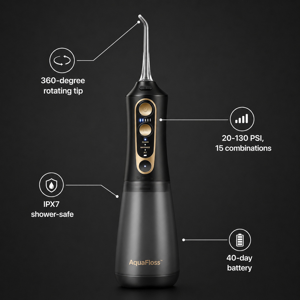 AquaFloss™ Cordless Water Flosser