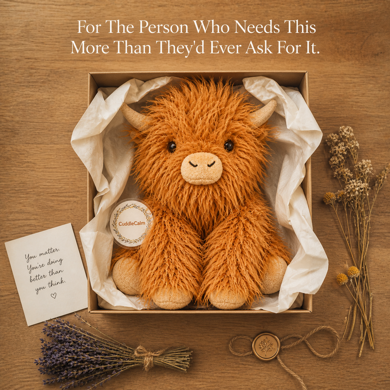 CuddleCalm™ Weighted Plush Stuffed Animal
